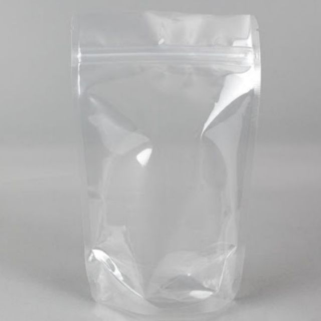 Clear Plastic Stand up Pouch with Ziplock-200 micron (Packed 100 ...