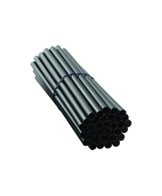 Wrapped Black Plastic Milkshake Straws (Packed 150)