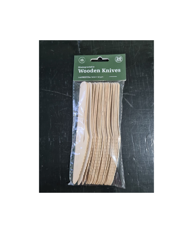 Wooden Knife - 16.5cm (Packed 20)