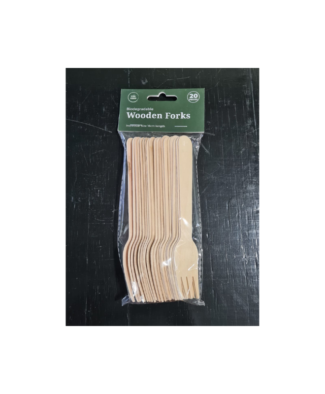 Wooden Fork - 16cm (Packed 20)