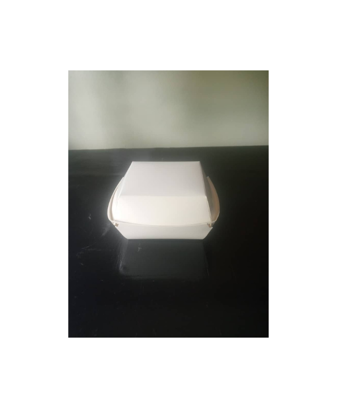 Plain White Burger Boxes (Packed 50)